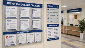 Информационные стенды и навигационные таблички для администрации или МФЦ