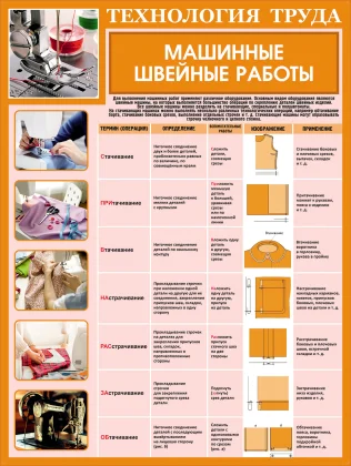 Машинные швейные работы