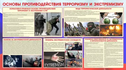 Стенд «Основы противодействия терроризму и экстремизму»