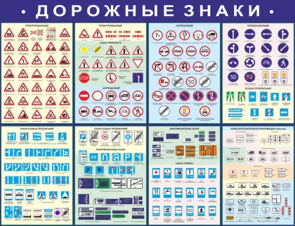 Стенд «Дорожные знаки» для автошколы