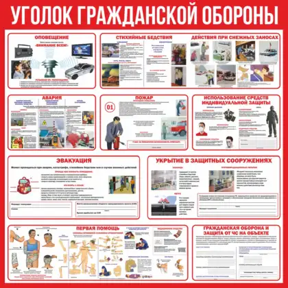 Стенд «Уголок гражданской обороны»