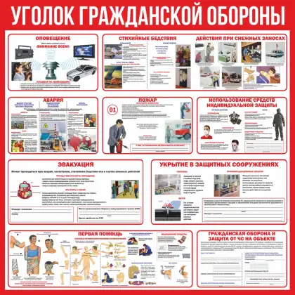 Стенд «Уголок гражданской обороны»