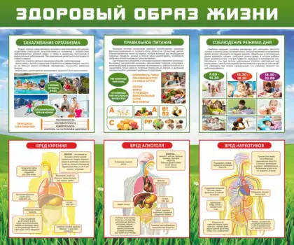 Стенд «Здоровый образ жизни»