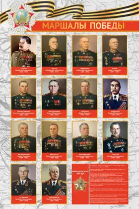Стенд «Маршалы Победы»