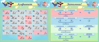 Комплект стендов «Алфавит» и «Запомни»
