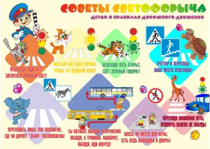 Стенд ПДД «Советы Светофорыча»
