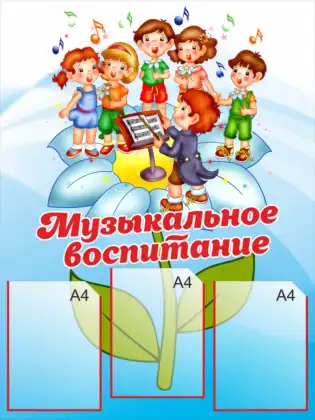 Стенд «Музыкальное воспитание»