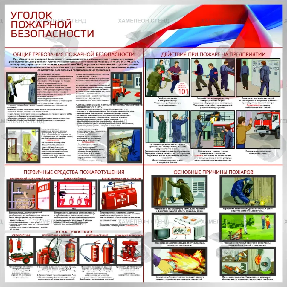 Уголок пожарной безопасности