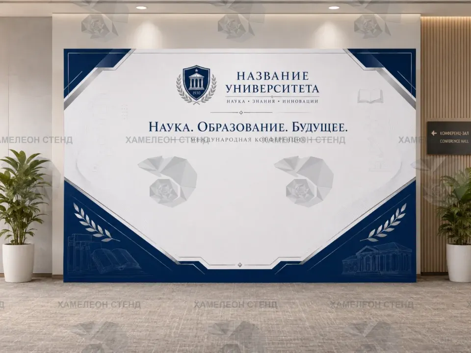 БФ-0007 Баннерная фотозона «Наука. Образование. Будущее» 190 x 290 см