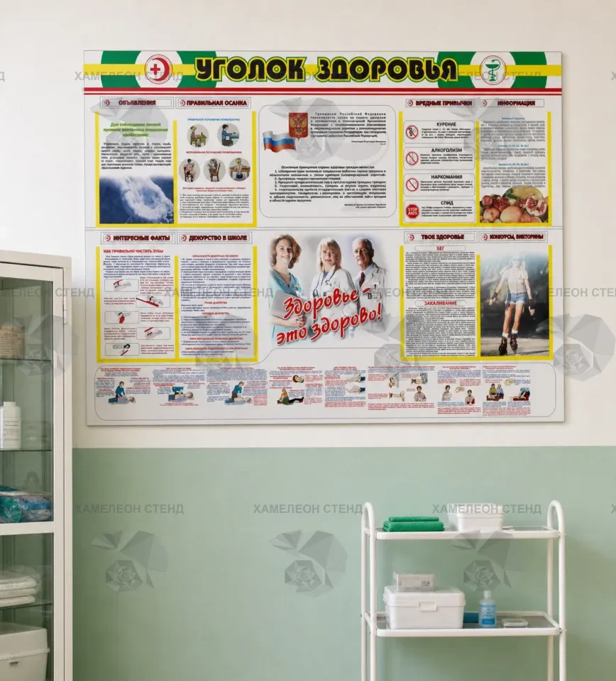 Стенд «Уголок здоровья» для медкабинета