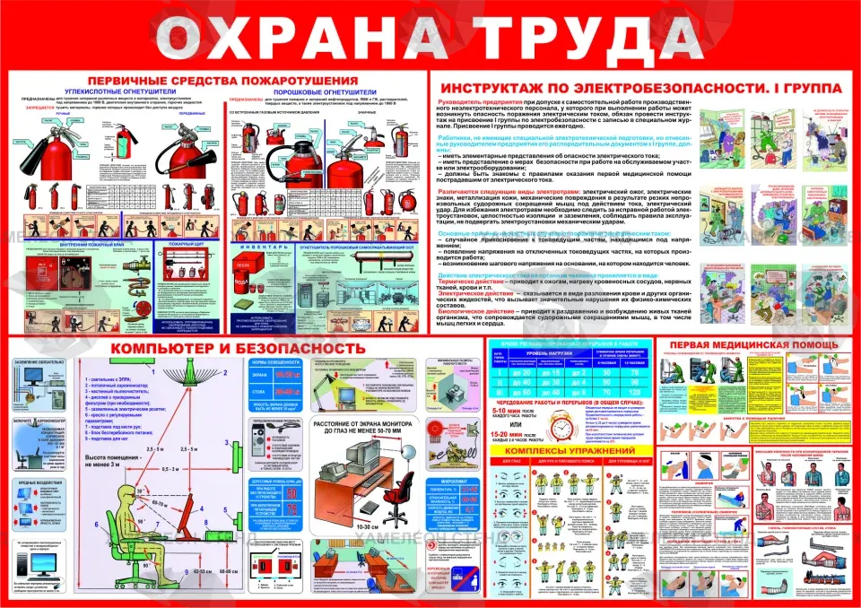 Охрана труда стенд ОТ-0006