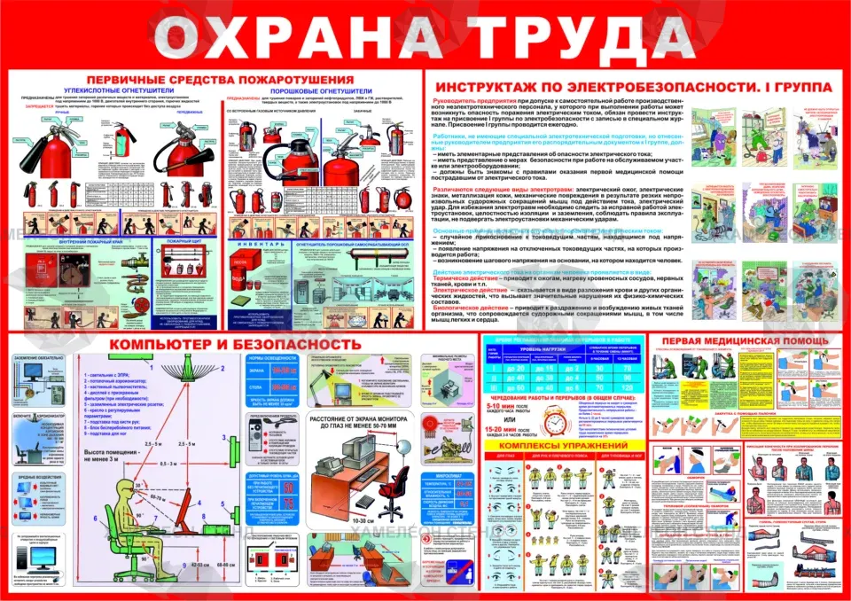 Охрана труда стенд ОТ-0006