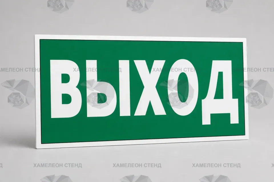 ФЭС-знак «Выход» E22 300×150 мм