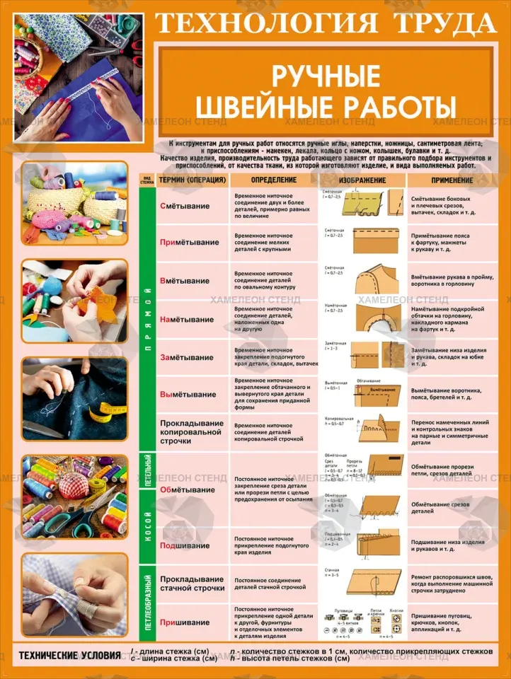 Ручные швейные работы