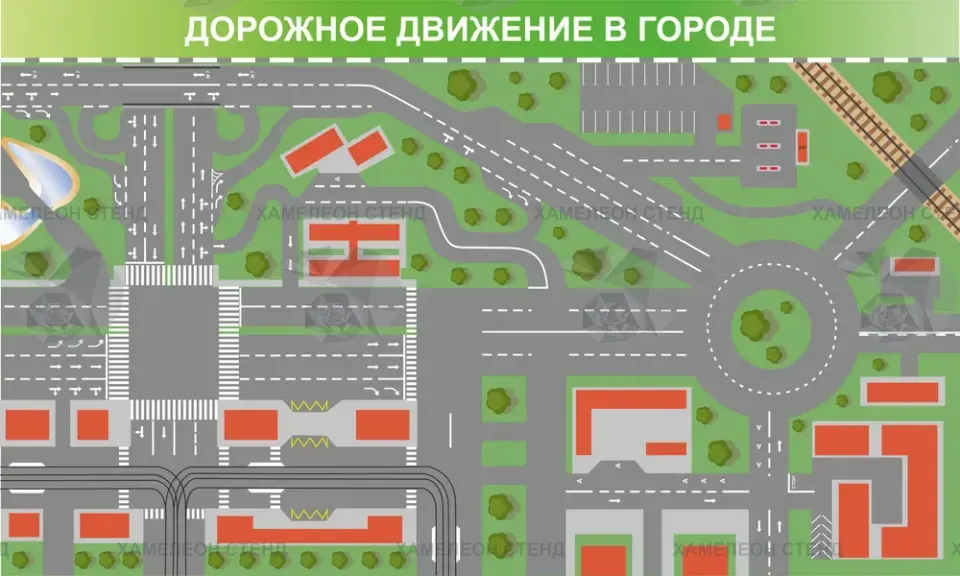 Стенд «Дорожное движение в городе»