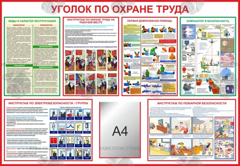 Уголок по охране труда