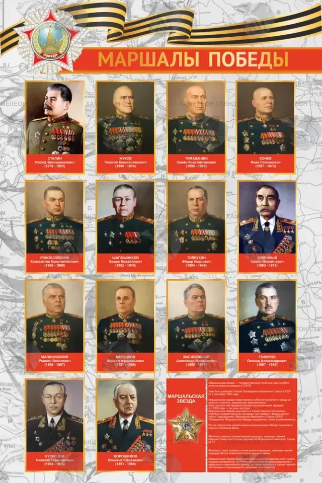 Стенд «Маршалы Победы»
