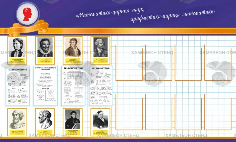 Стенд для кабинета математики «Математический меридиан»